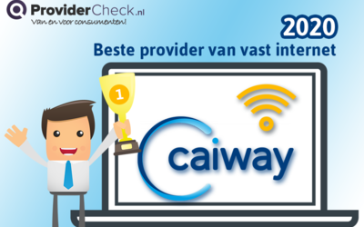 Caiway is uitgeroepen tot beste provider van vast internet 2020!